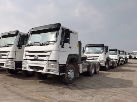 6*4 Camions tracteurs électriques robustes et conviviaux avec fenêtre manuelle et personnalisation