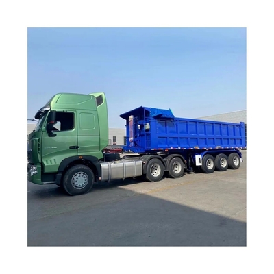 Auto-dépôt 35/40/45m3 Dump Trailer 60 Tons Dump Semi-trailer pour les besoins de grande capacité