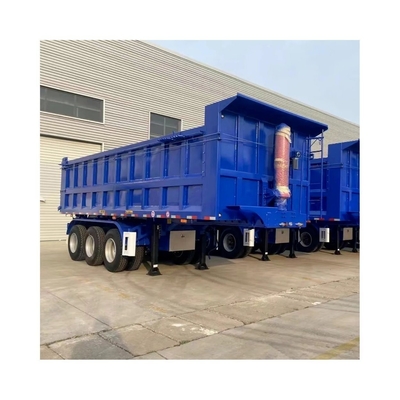 Auto-dépôt 35/40/45m3 Dump Trailer 60 Tons Dump Semi-trailer pour les besoins de grande capacité