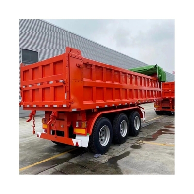 Auto-dépôt 35/40/45m3 Dump Trailer 60 Tons Dump Semi-trailer pour les besoins de grande capacité