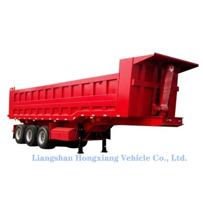 Dump Tipper Semi-remorque lourde charge Tri-Axles Dumpper avec personnalisation