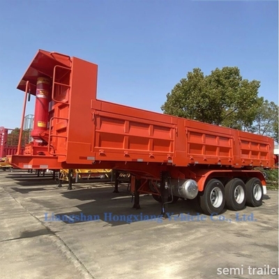 16 Nombre de pneus Trailers à remontage arrière lourds pour le transport de 40 tonnes de sable