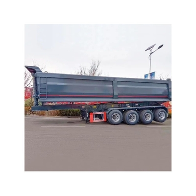 Transports en vrac de ciment en poudre semi-remorque à décharge élevée avec paroi latérale de 1,50m 35m3
