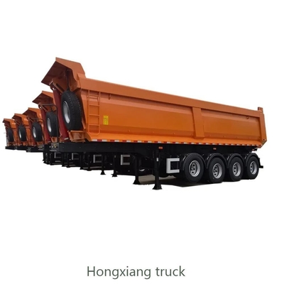 Vente de remorque à rouleaux lourds 3 4 5 essieux 45 cube tracteur à décharge en U
