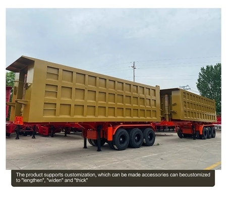 Camion à remontage latéral semi-remorque avec 12 pneus et système hydraulique avancé
