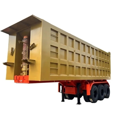 Trailers à inclinaison arrière de 3 et 4 essieux de 80 tonnes avec 12 pneus et système de freinage antiblocage ABS