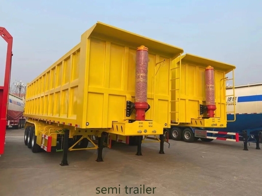 Semi-remorque à décharge arrière de 35 m3 destinée au transport du sable de charbon au Pakistan