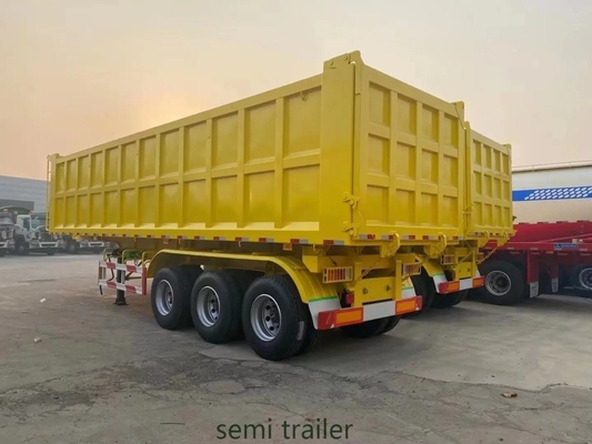 Semi-remorque à décharge arrière de 35 m3 destinée au transport du sable de charbon au Pakistan