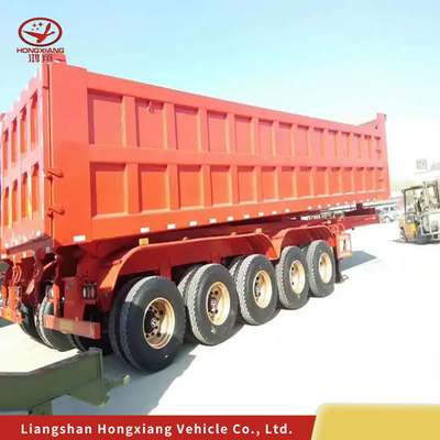 Transporteur de marchandises camions semi-remorque plat 13500X3000X1550 mm avec conception à aile ouverte