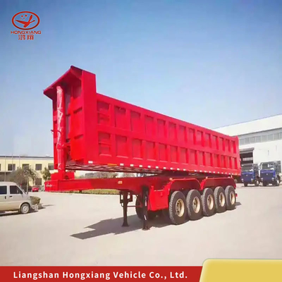 Transporteur de marchandises camions semi-remorque plat 13500X3000X1550 mm avec conception à aile ouverte