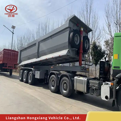 Transporteur de marchandises camions semi-remorque plat 13500X3000X1550 mm avec conception à aile ouverte