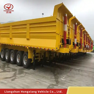 Chargeur Tonne extensible camion hydraulique à basse altitude Lowboy Semi-remorque 13500X3000X1550 mm