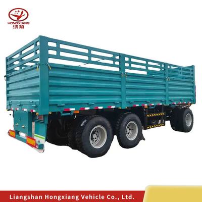 Chargeur Tonne extensible camion hydraulique à basse altitude Lowboy Semi-remorque 13500X3000X1550 mm
