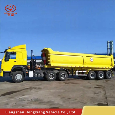 Mètre cube Dumpper Tipper Semi-remorque 6 essieux pour le marché du Ghana