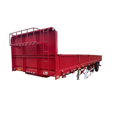 Mètre cube hydraulique arrière en forme de U 4 essieux remorques à décharger Fin remorque à bascule 1