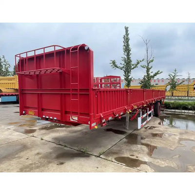 Semi-remorque intégrée à bascule hydraulique en forme de U à bascule arrière avec essieu de 13 tonnes