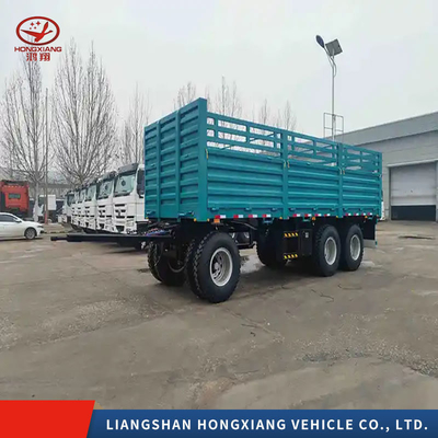 End Dump Trailers Ferme Full Type Truck Trailer à remontage arrière à plat avec personnalisation