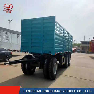 2240 mm bande de roulement multi-essieu Tonne semi-camion hydraulique remorque pour le dépôt facile et le renversement