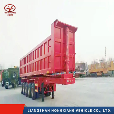 2240 mm bande de roulement multi-essieu Tonne semi-camion hydraulique remorque pour le dépôt facile et le renversement