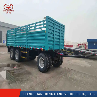 Trailers de camions à décharge à bascule arrière en acier pour la construction lourde 13500X3000X1550 mm