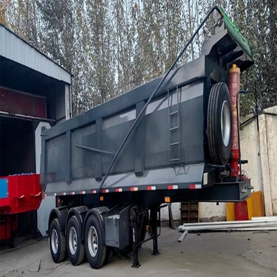 Trailers à roues lourdes en acier à trois essieux 60 80 100 tonnes