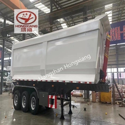 30 tonnes de remorque à décharge latérale complète de chargement de clôture de chargement de semi-remorque avec traction 13500X3000X1550 mm Traîneau 2240mm