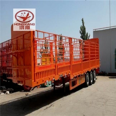 60 tonnes 45cbm en forme de U Dump hydraulique à bascule latérale Camion semi-remorque Non auto-dumping