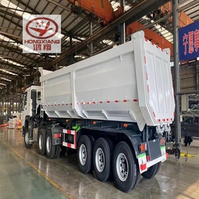 Matériau en acier 70 tonnes remorque hydraulique semi-camion avec système de freinage antiblocage ABS
