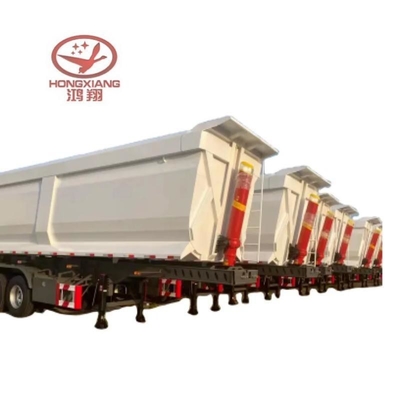 Trailers à décharge de 30 tonnes 60 tonnes Trailers à décharge avec axe de 13 tonnes et service après-vente d'un an