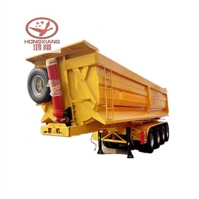 Trailer à bascule hydraulique à plat 60 mètres cubes camion de décharge pour vos besoins
