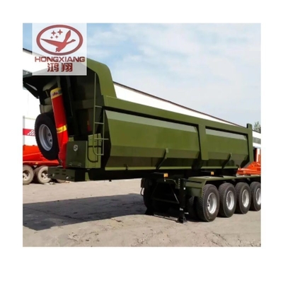 Trailer à bascule hydraulique à plat 60 mètres cubes camion de décharge pour vos besoins