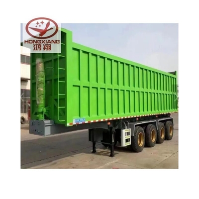 Trailer à bascule hydraulique à plat 60 mètres cubes camion de décharge pour vos besoins