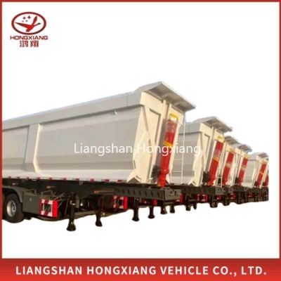 40 tonnes 50 tonnes 3 essieux camion semi-rear dump trailer non auto-dumping et à prix abordable