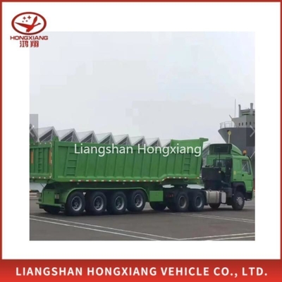 40 tonnes 50 tonnes 3 essieux camion semi-rear dump trailer non auto-dumping et à prix abordable