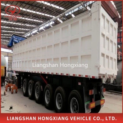 Trailers hydrauliques de 60 tonnes pour le transport du sable et de la pierre