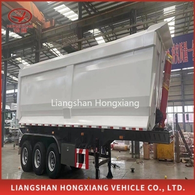 Trailers hydrauliques de 60 tonnes pour le transport du sable et de la pierre
