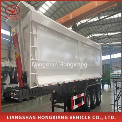 Trailers hydrauliques de 60 tonnes pour le transport du sable et de la pierre