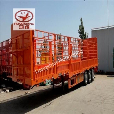 Semi-remorque à décharge en forme de U pour le transport de marchandises en vrac sûr et rapide 13500X3000X1550 mm