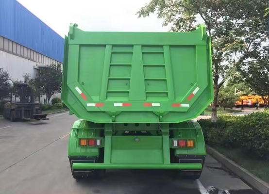 60 tonnes de remorques à bascule arrière en forme de U /remorques à bascule arrière à trois essieux