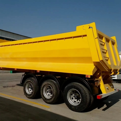 25cbm 32cbm 8 Tonnes Fin de remorque Dumpper arrière Semi-camion avec 13500X3000X1550 mm Taille