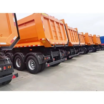 25cbm 32cbm 8 Tonnes Fin de remorque Dumpper arrière Semi-camion avec 13500X3000X1550 mm Taille