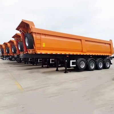 4 essieux 30 tonnes en forme de U camions de décharge semi-remorque avec essieu 13 tonnes et bande de roulement 2240 mm