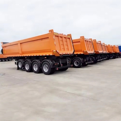 4 essieux 30 tonnes en forme de U camions de décharge semi-remorque avec essieu 13 tonnes et bande de roulement 2240 mm