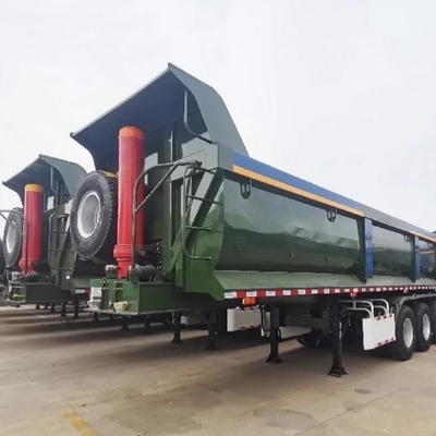 4 essieux 30 tonnes en forme de U camions de décharge semi-remorque avec essieu 13 tonnes et bande de roulement 2240 mm