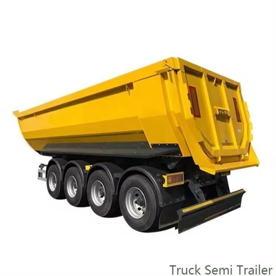 4 essieux à l'arrière hydraulique de levage à bascule Dump Semi-remorque avec service après-vente