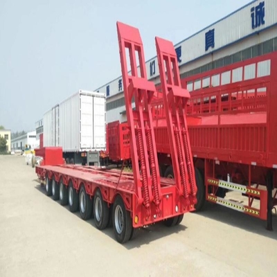 2024 40 FT 3 axes Tri axes Lit plat Lit plat conteneur semi-remorque avec personnalisation