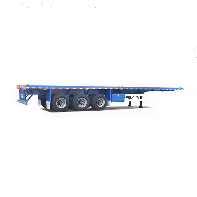 2024 40 FT 3 axes Tri axes Lit plat Lit plat conteneur semi-remorque avec personnalisation