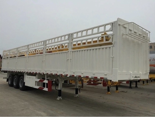 60 80t remorque à clôture de transport d'animaux semi-remorque avec 2.3.4 Configuration de l'essieu
