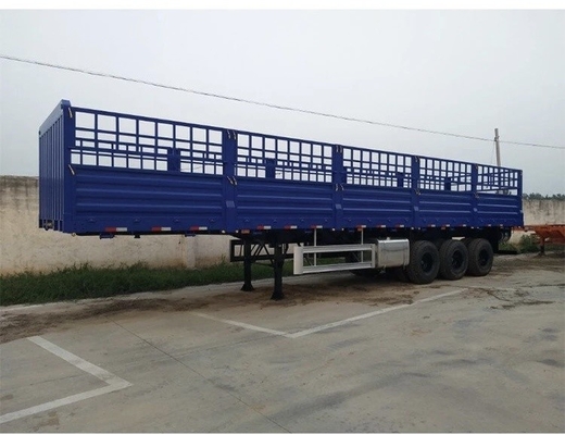 60 80t remorque à clôture de transport d'animaux semi-remorque avec 2.3.4 Configuration de l'essieu