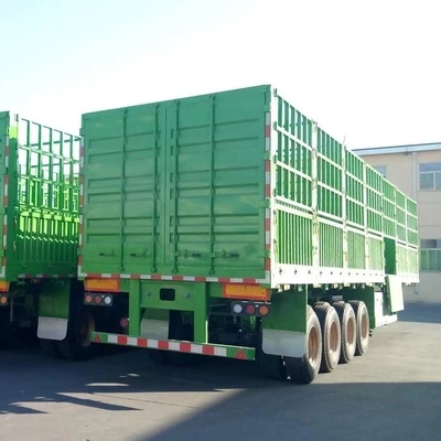Semi-remorque à clôture pour le transport de marchandises en vrac de 40 tonnes avec système de freinage antiblocage ABS